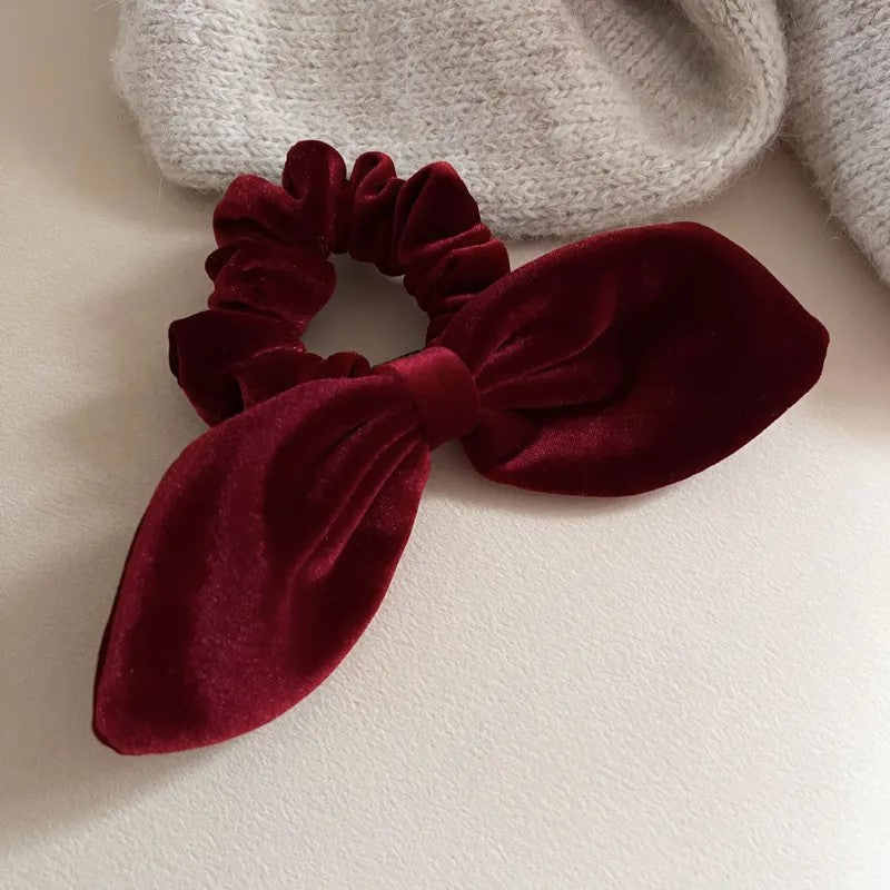 Velvet Bow Hair Tie