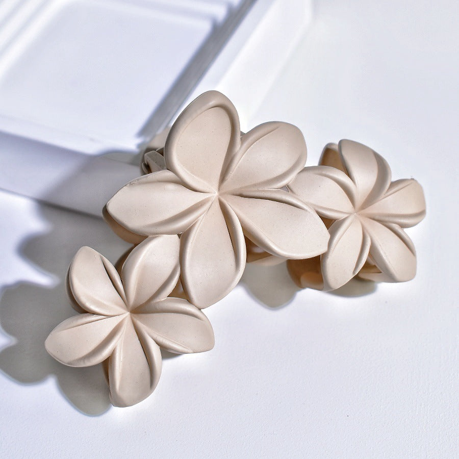 Women's Simple Style Classic Style Flower Acetic acid sheets Hollow Out Hair Claws.jpg