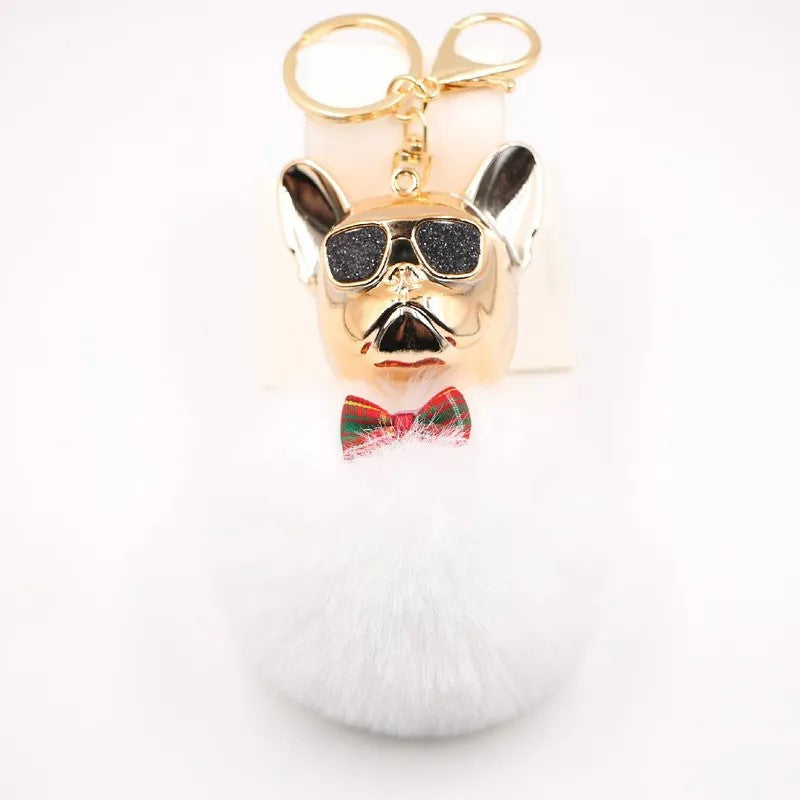 New-Cross-border-Cool-Dog-Creative-Sunglasses-French-Bulldog-Car-Pendant-Cute-Dog-Keychain-Hair-Ball-Bag-Pendant (1) white.jpeg