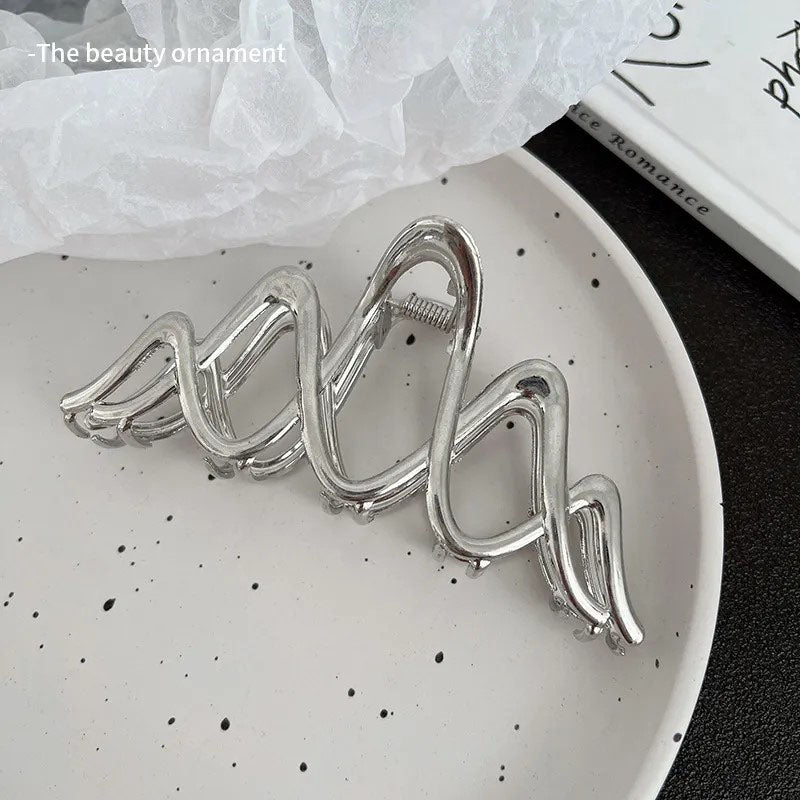 Claw Clip Elegant Alloy Plated