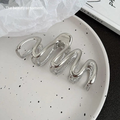 Claw Clip Elegant Alloy Plated