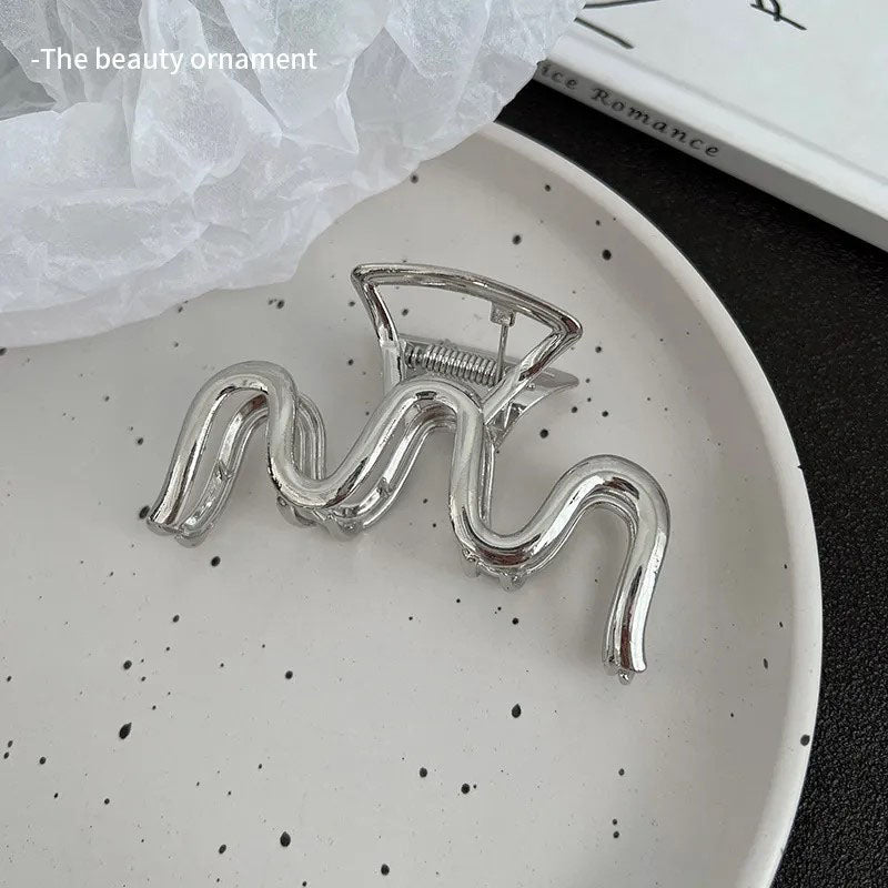 Claw Clip Elegant Alloy Plated
