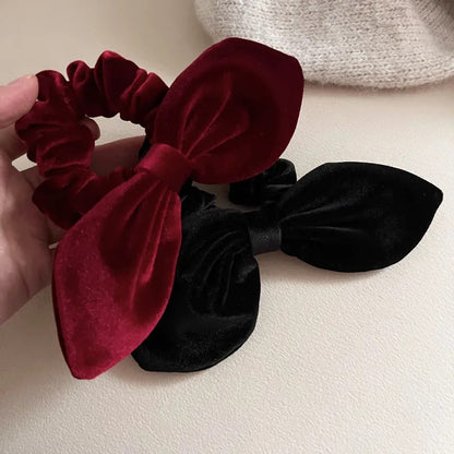 Velvet Bow Hair Tie