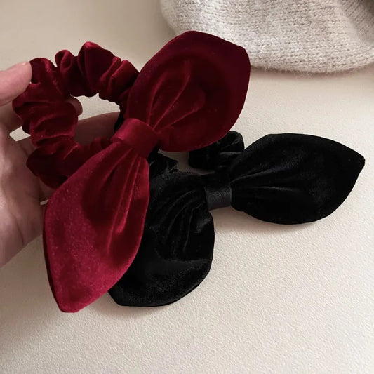 Velvet Bow Hair Tie