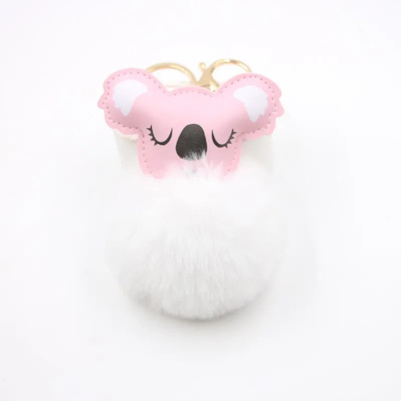 Koala-Koala-Hair-Ball-Small-Pendant-Bag-Key-Chain-Accessories-Pendant-Gift-Wholesale White.jpeg