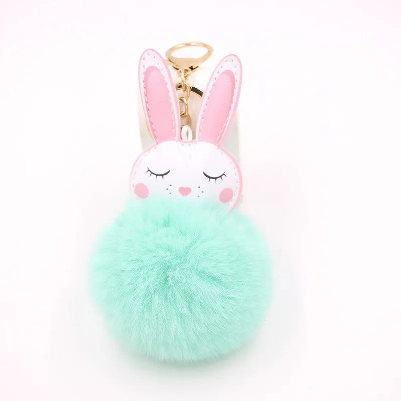 New-Product-Little-White-Rabbit-Plush-Ball-Cute-Car-Key-Ring-Pendant-Wallet-Accessory-Buckle (2).jpeg