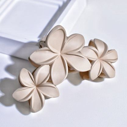 Women's Simple Style Classic Style Flower Acetic acid sheets Hollow Out Hair Claws.jpg